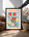 Tulip Market Poster Tablosu
