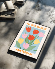 Tulip Market Poster Tablosu
