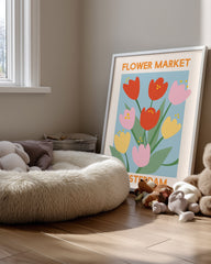 Tulip Market Poster Tablosu