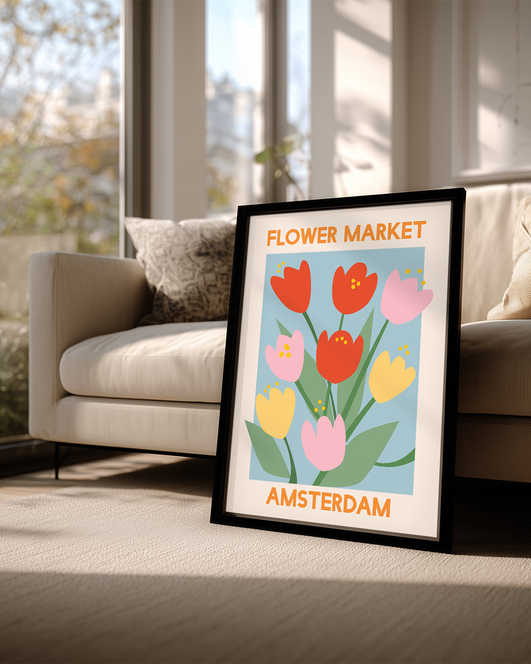Tulip Market Poster Tablosu