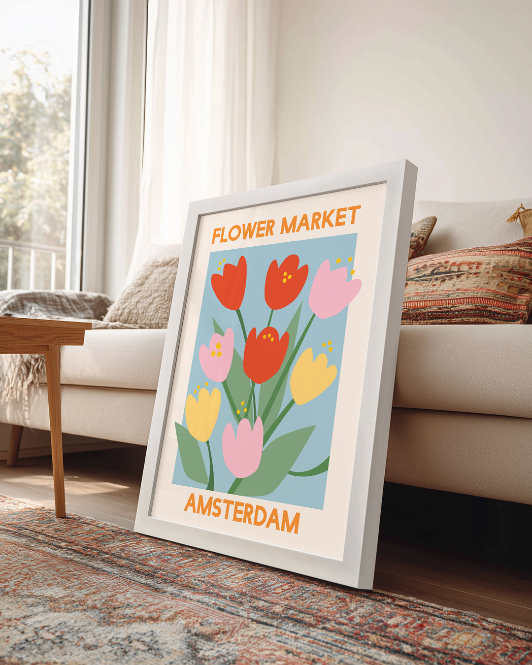 Tulip Market Poster Tablosu