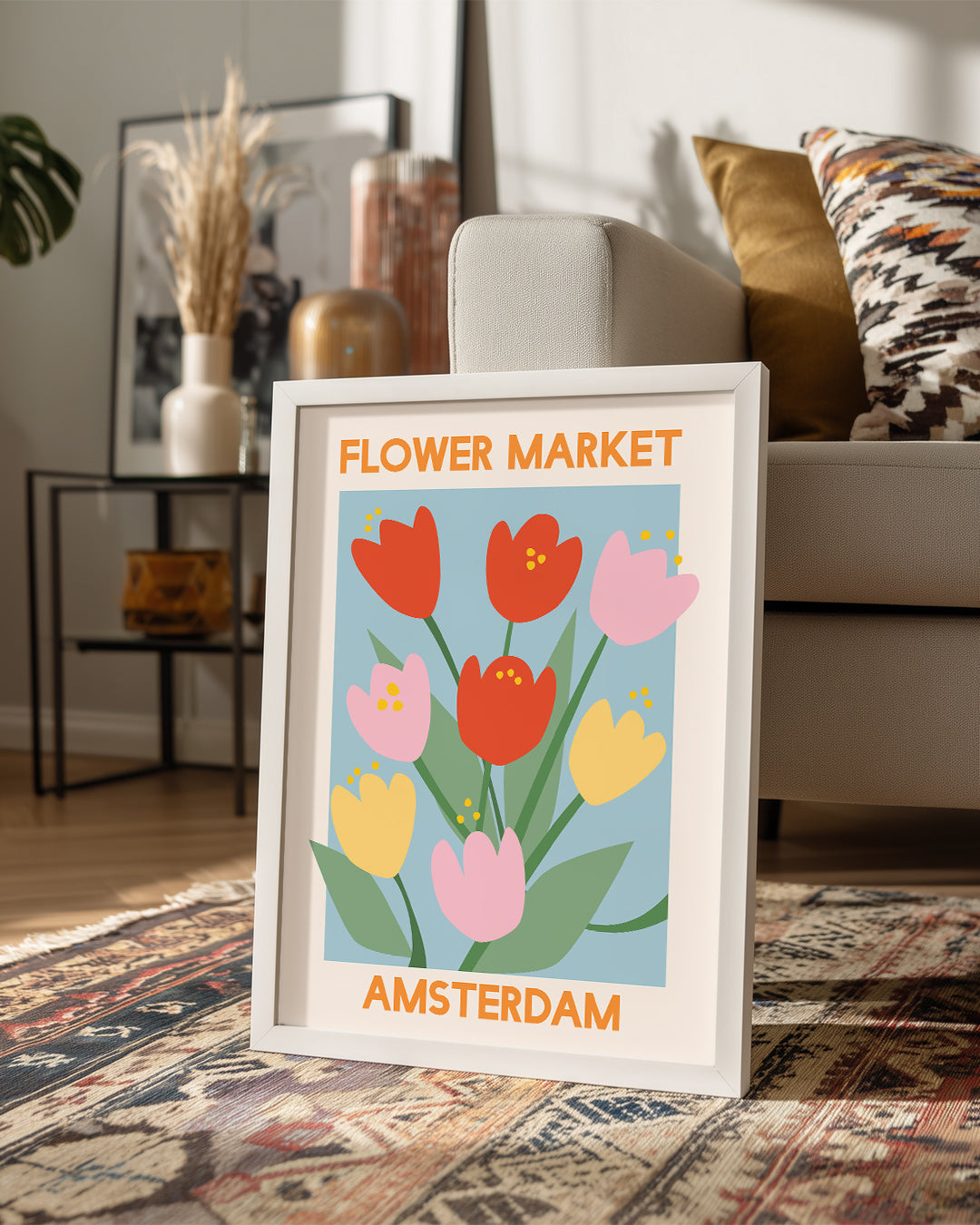 Tulip Market Poster Tablosu