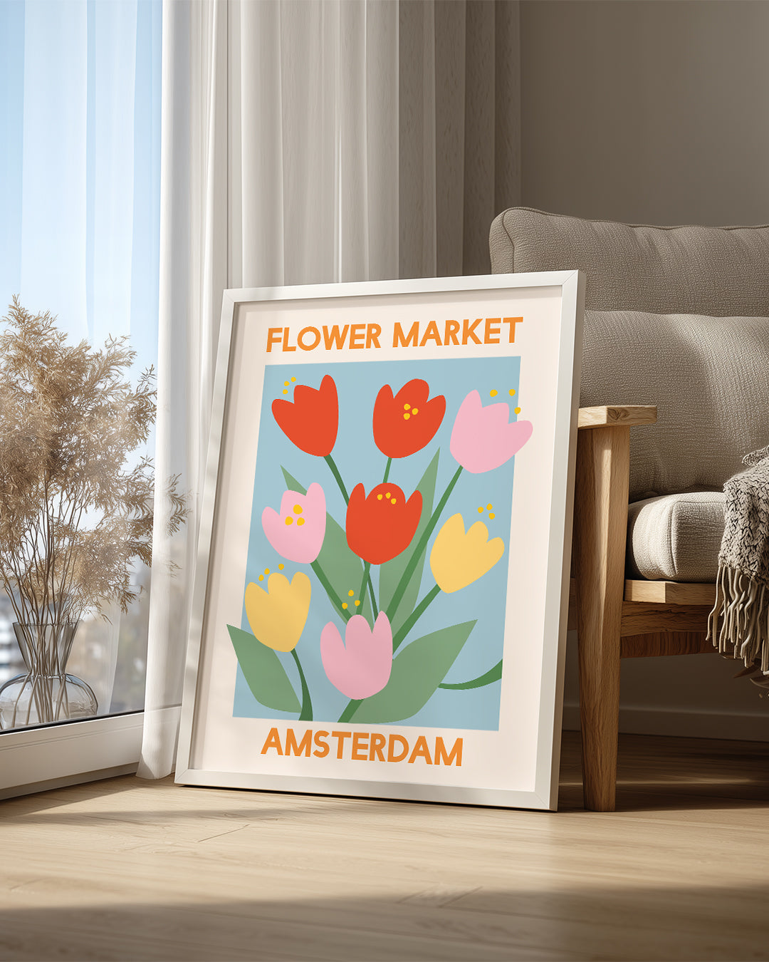 Tulip Market Poster Tablosu