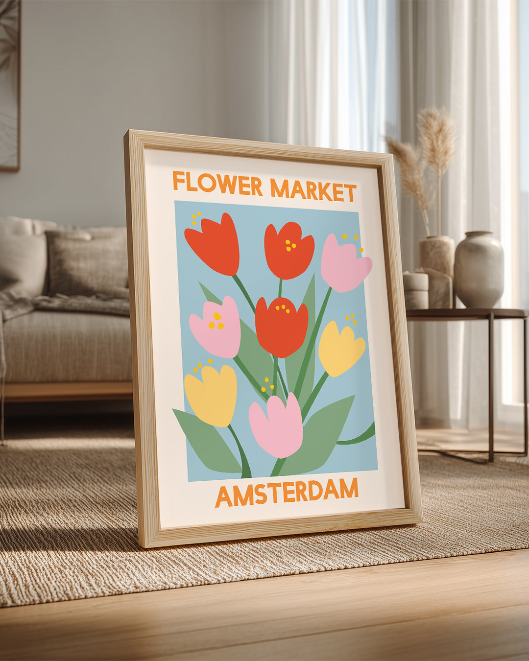 Tulip Market Poster Tablosu