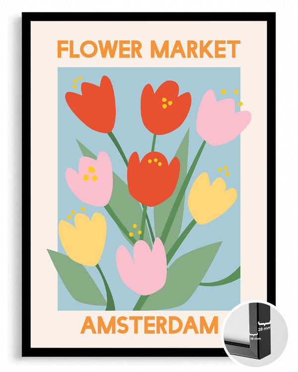 Tulip Market Poster Tablosu