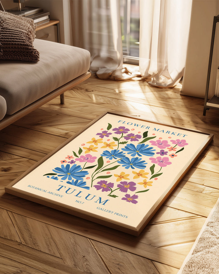 Tulum Flora Poster Tablosu