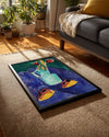 Turquoise Vase Poster Tablosu
