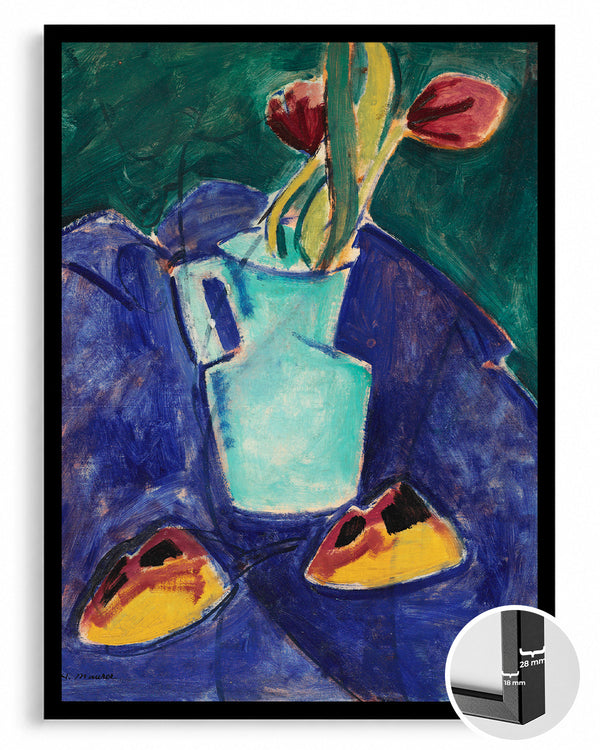 Turquoise Vase Poster Tablosu