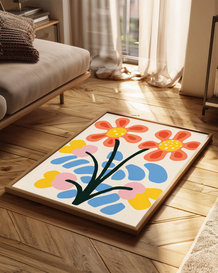 Twin Blossom Poster Tablosu