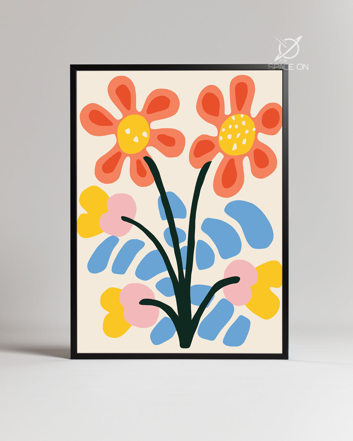 Twin Blossom Poster Tablosu