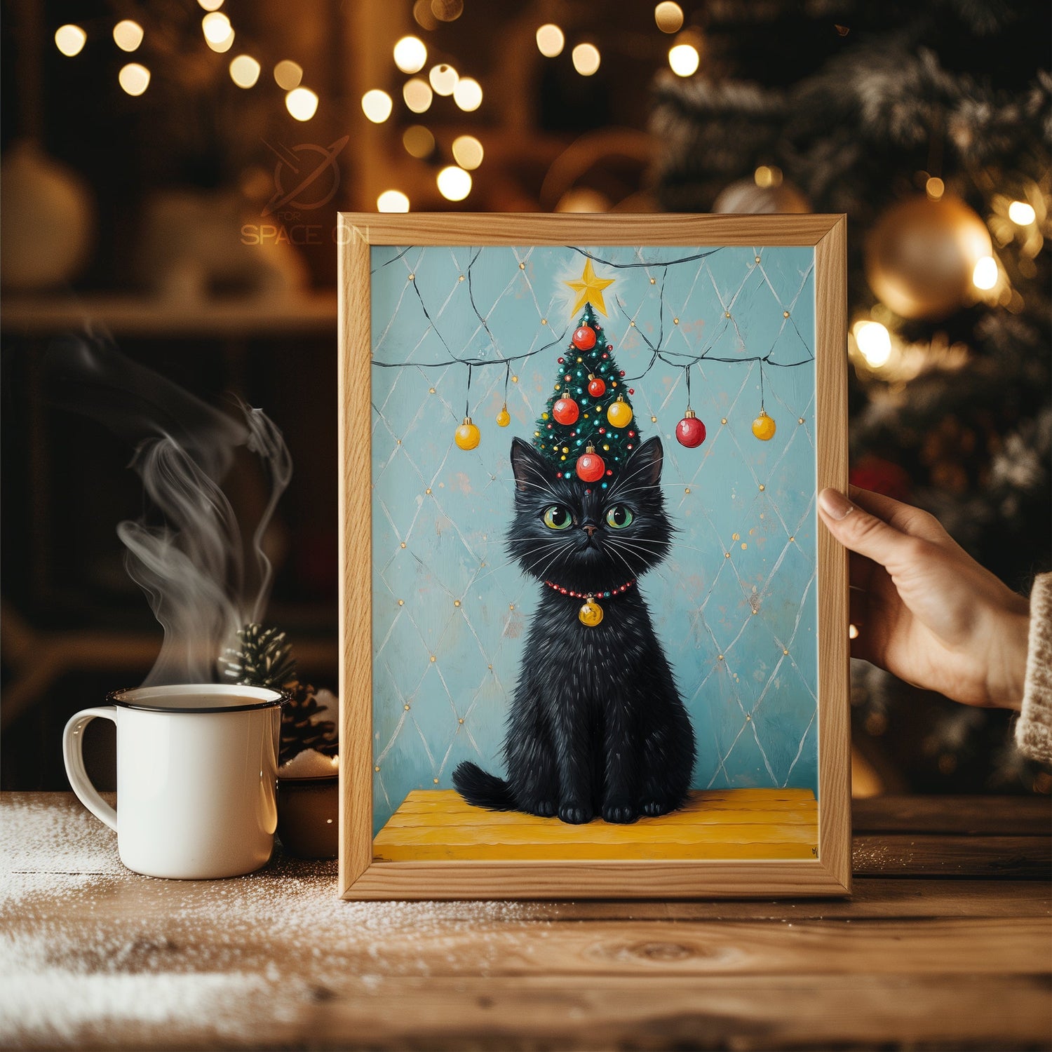 Twinkling Tree Lights Poster Tablosu