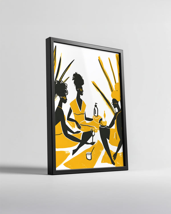 Üç Afrikalı Kadın - Etnik Poster Tablosu