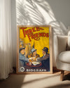 Üç Arkadaş - Tarihi Bir Görselde Sohbet Eden Adamlar Poster Tablosu