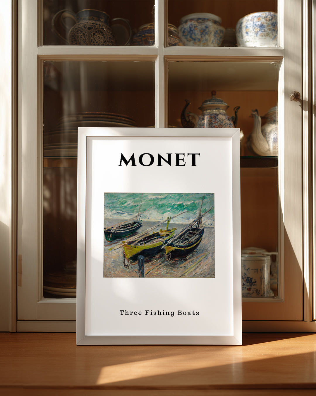 Üç Balıkçı Botu - Claude Monet Poster Tablosu