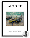 Üç Balıkçı Botu - Claude Monet Poster Tablosu
