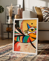 Uçan-Kedi - Renkli Desenler Poster Tablosu