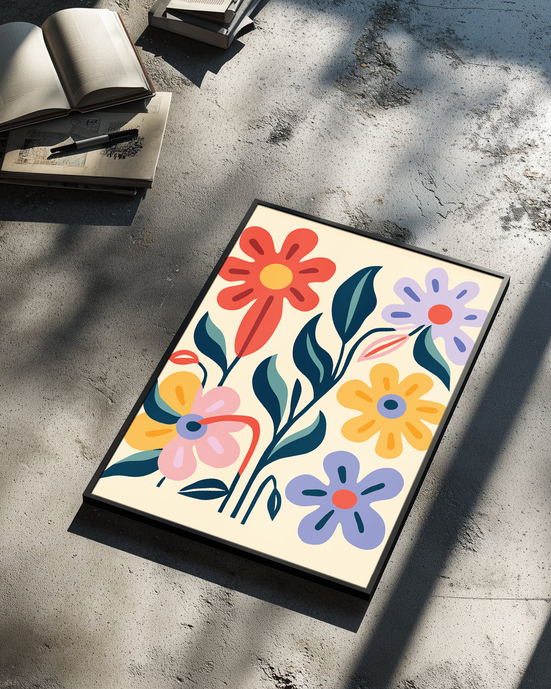 Vague Jardin Poster Tablosu