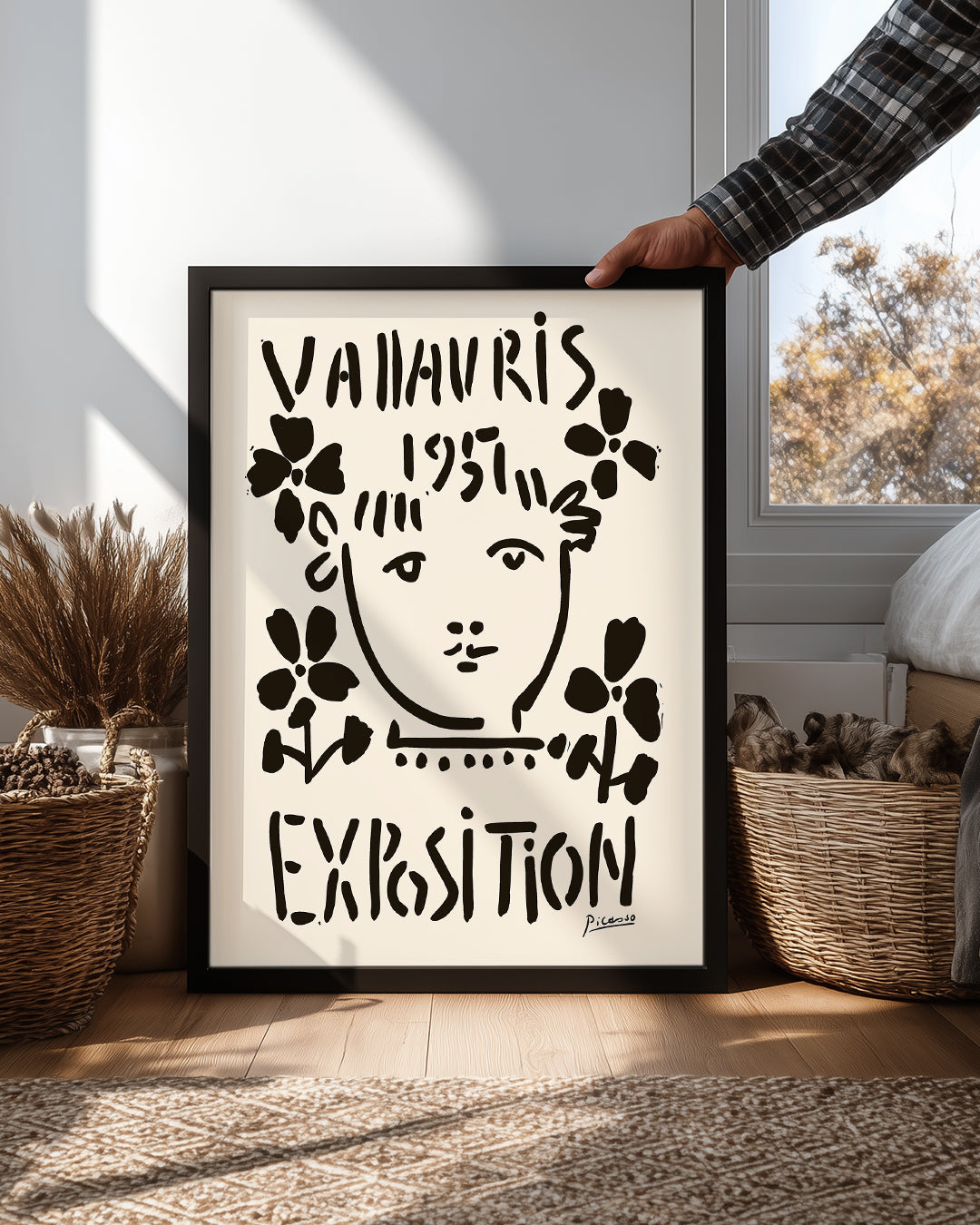 Vallauris 1957 - Pablo Picasso Poster Tablosu