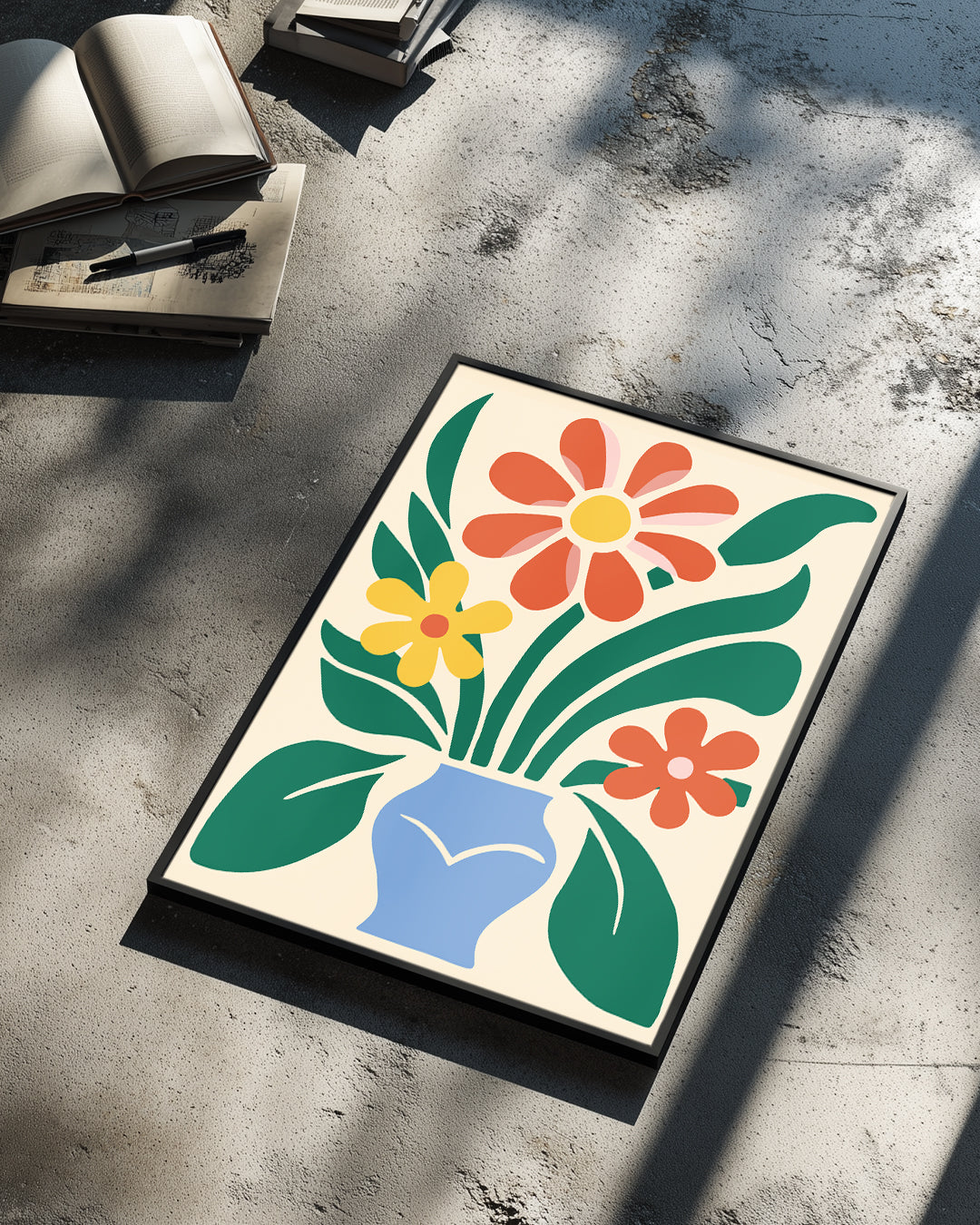 Vase Abstract Poster Tablosu