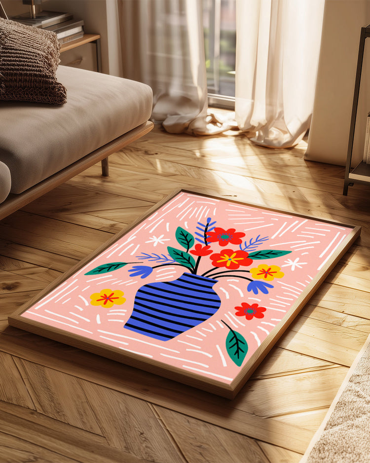 Vase Joyeux Poster Tablosu