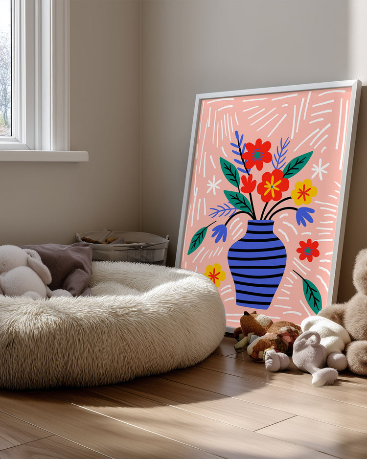 Vase Joyeux Poster Tablosu