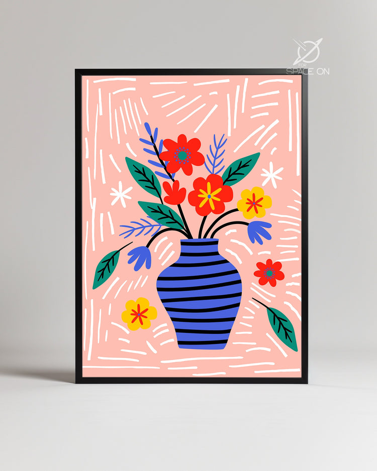 Vase Joyeux Poster Tablosu