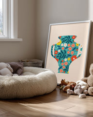 Vase Motif Poster Tablosu