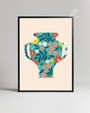 Vase Motif Poster Tablosu