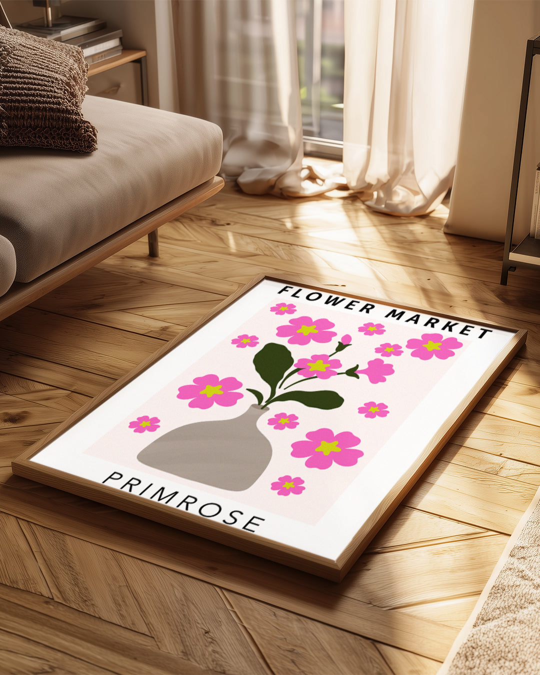 Vase Primrose Poster Tablosu