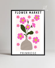 Vase Primrose Poster Tablosu