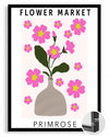 Vase Primrose Poster Tablosu
