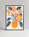 Vase Tropical Poster Tablosu