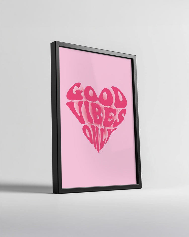 Vibes Heart Poster Tablosu
