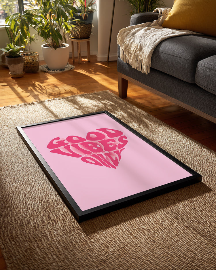 Vibes Heart Poster Tablosu