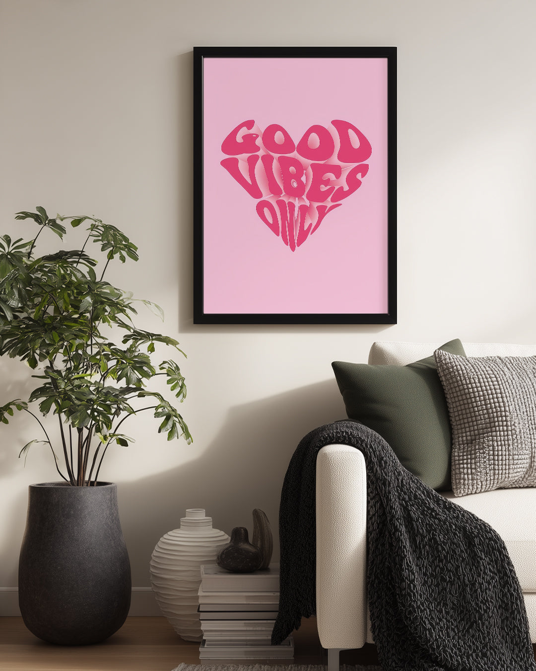 Vibes Heart Poster Tablosu