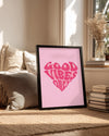 Vibes Heart Poster Tablosu