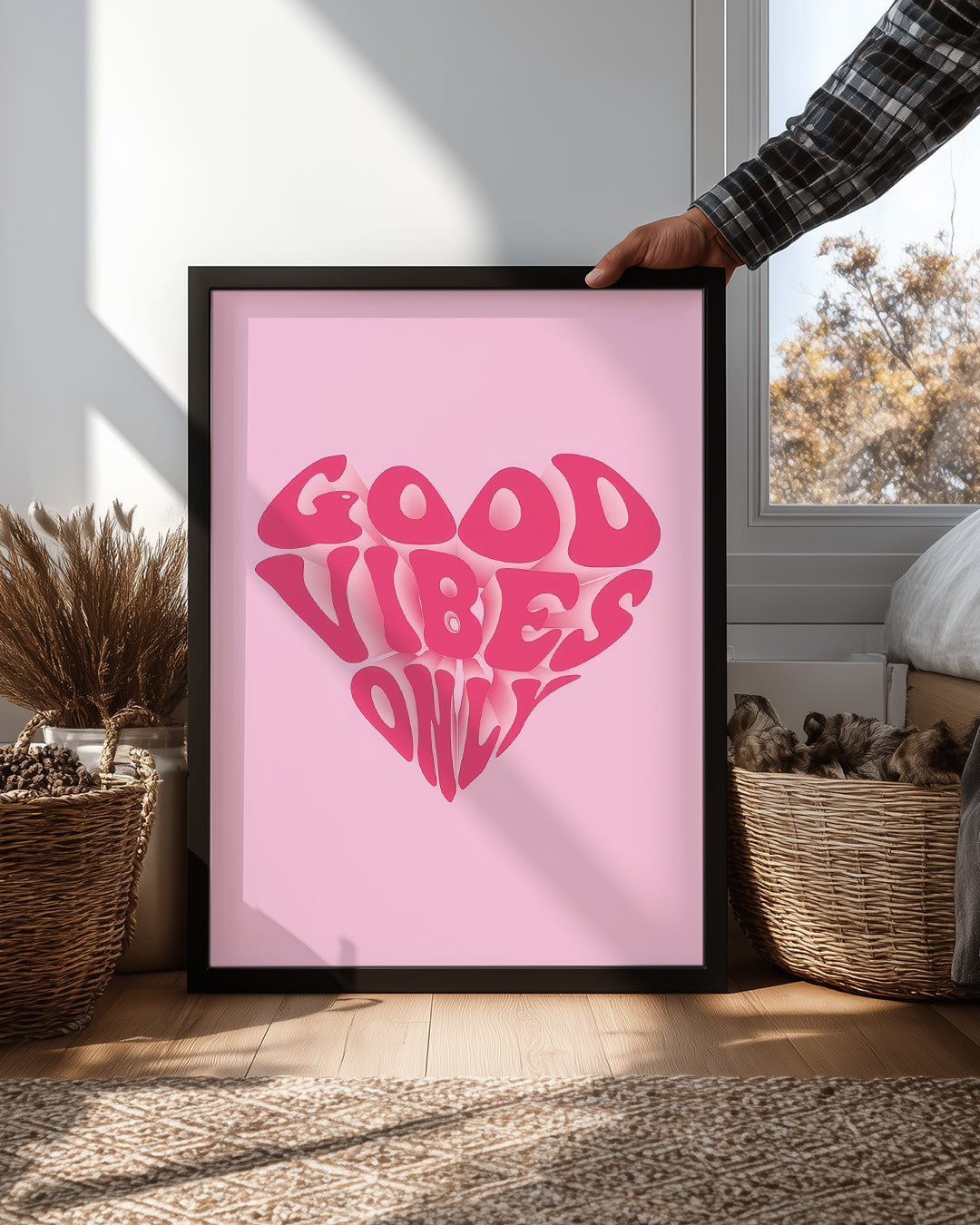 Vibes Heart Poster Tablosu