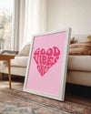 Vibes Heart Poster Tablosu