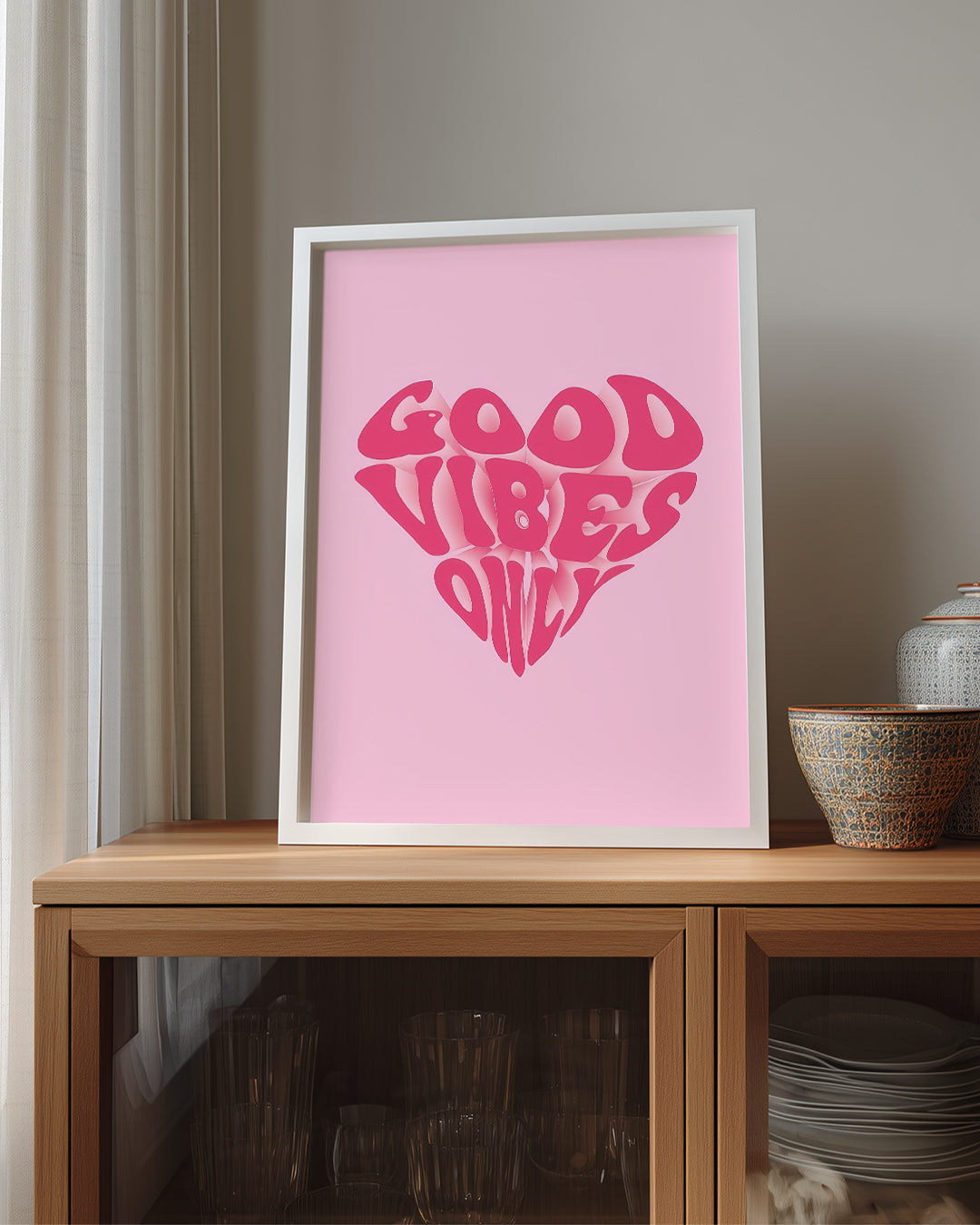 Vibes Heart Poster Tablosu