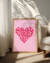 Vibes Heart Poster Tablosu