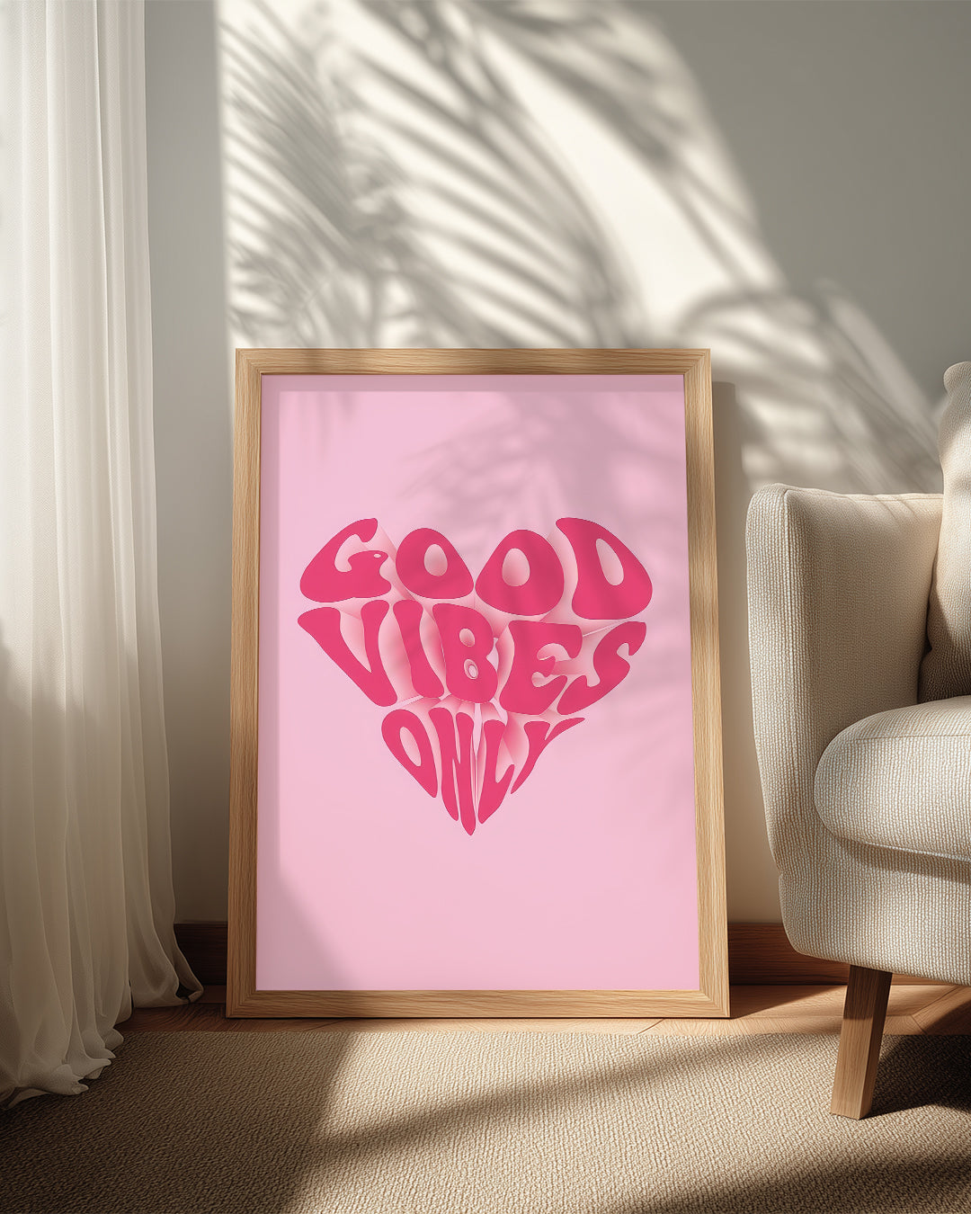 Vibes Heart Poster Tablosu