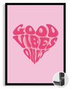 Vibes Heart Poster Tablosu