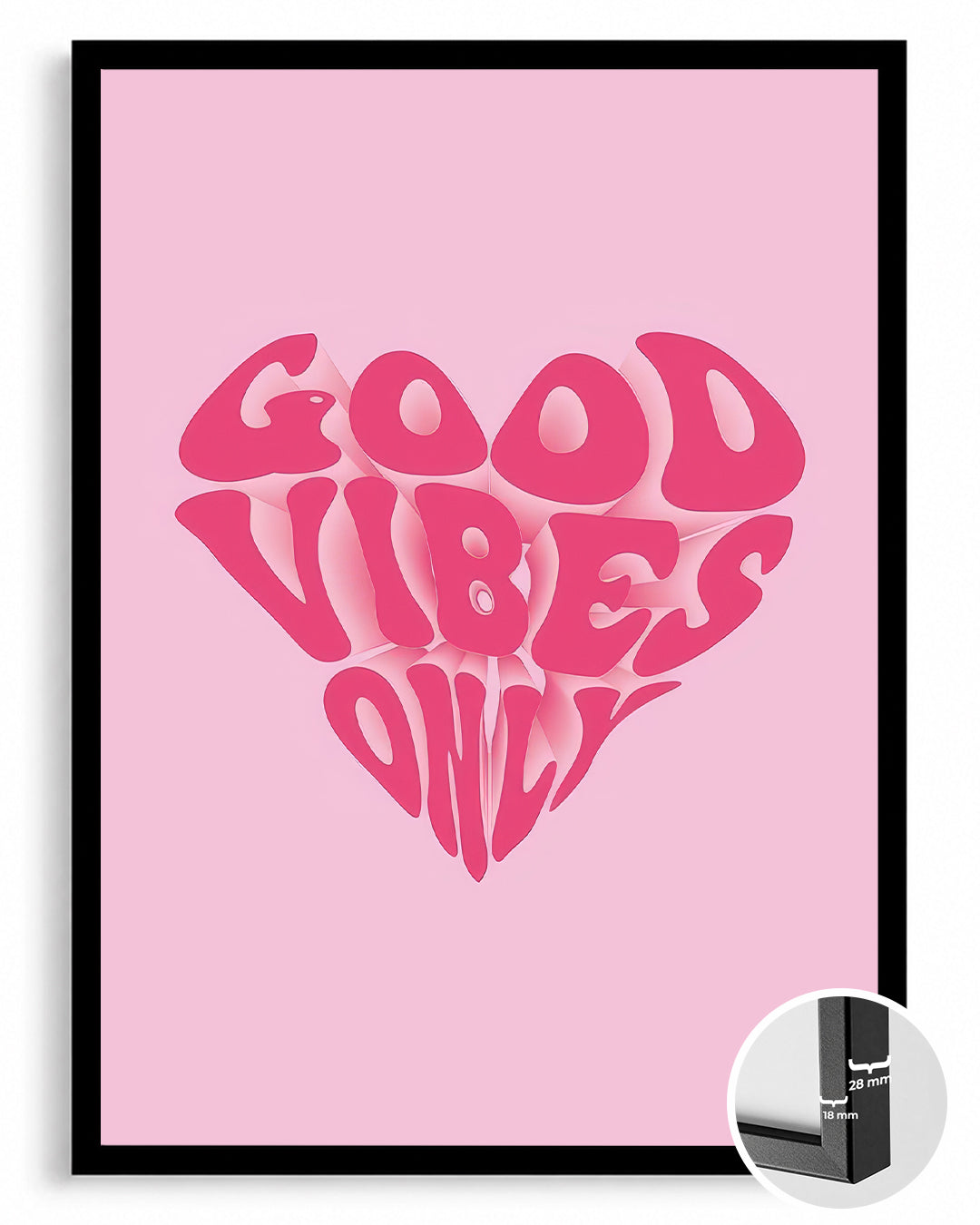 Vibes Heart Poster Tablosu