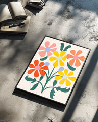 Vibrant Bouquet Poster Tablosu