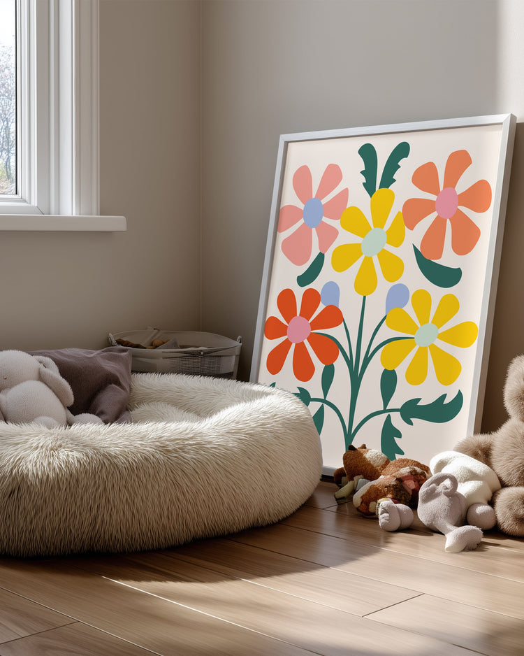 Vibrant Bouquet Poster Tablosu