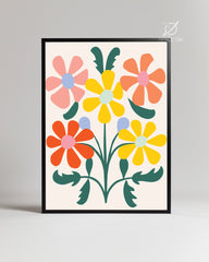 Vibrant Bouquet Poster Tablosu