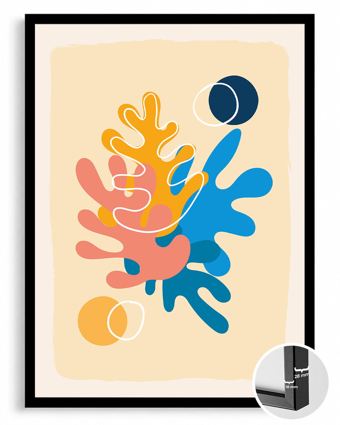 Vibrant Branche Poster Tablosu