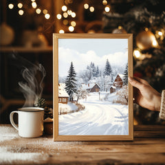 Vintage Christmas Pine Poster Tablosu