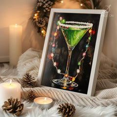 Vintage Santa Illustration Poster Tablosu