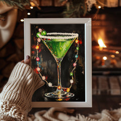 Vintage Santa Illustration Poster Tablosu